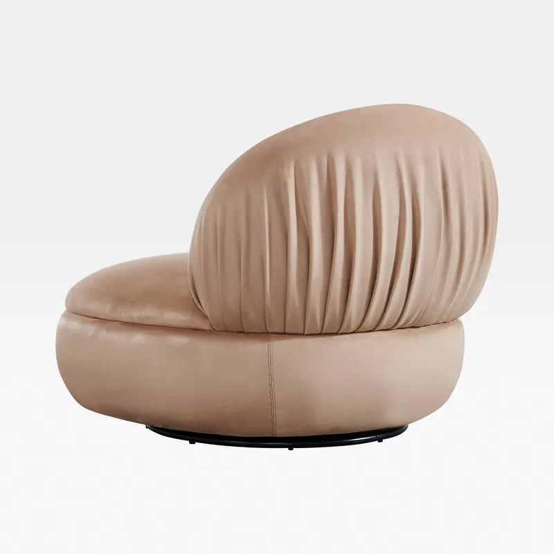 ATLANTA swivel armchair beige
