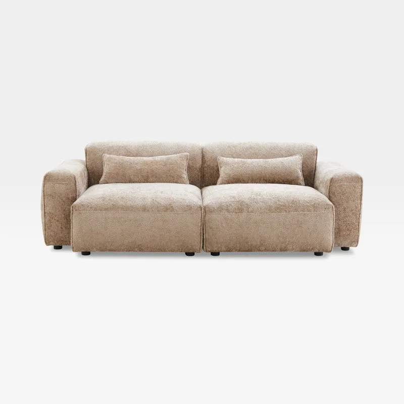 LEOPOLD left arm modular chair beige