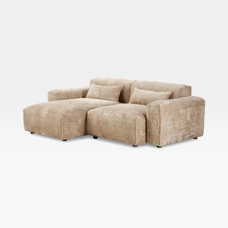 LEOPOLD left arm modular chaise beige