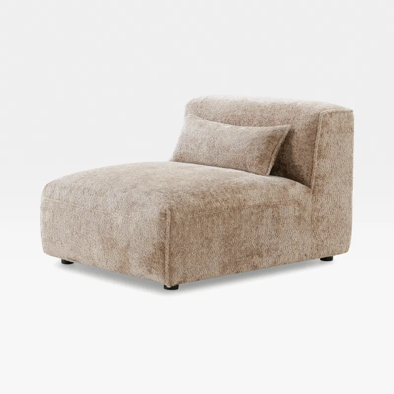 LEOPOLD armless modular chair beige