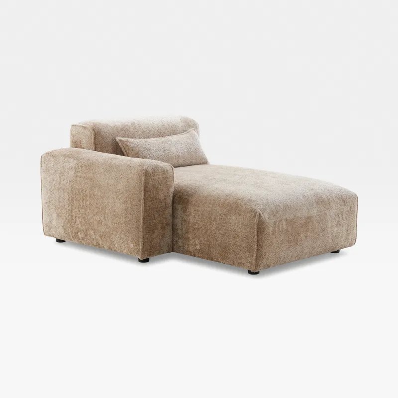 LEOPOLD left arm modular chaise beige