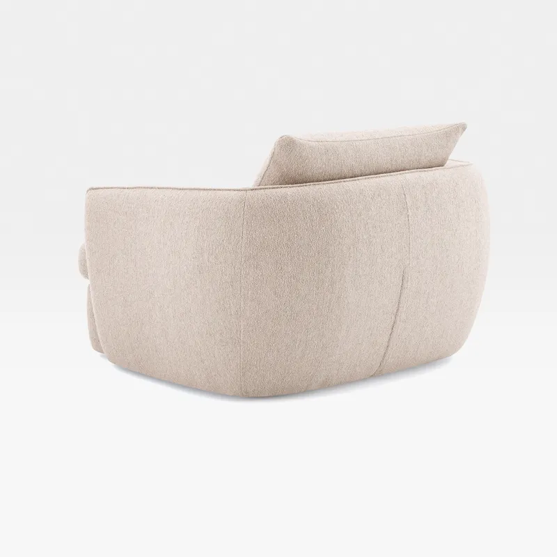 NEST swivel armchair beige - large