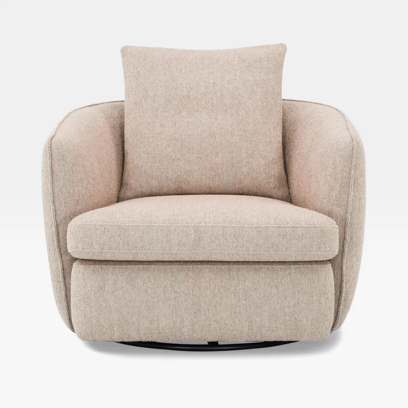 NEST swivel armchair beige - medium