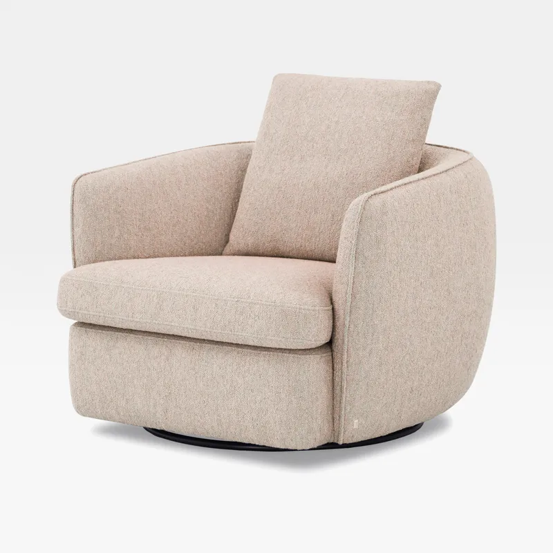 NEST swivel armchair beige - medium