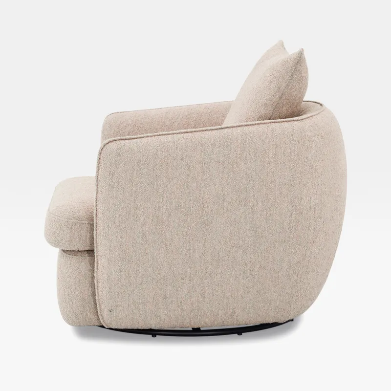 NEST swivel armchair beige - medium
