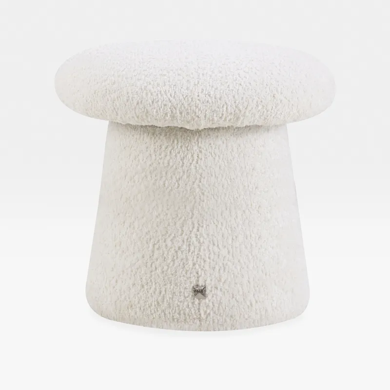 MUSHROOM stool white - large