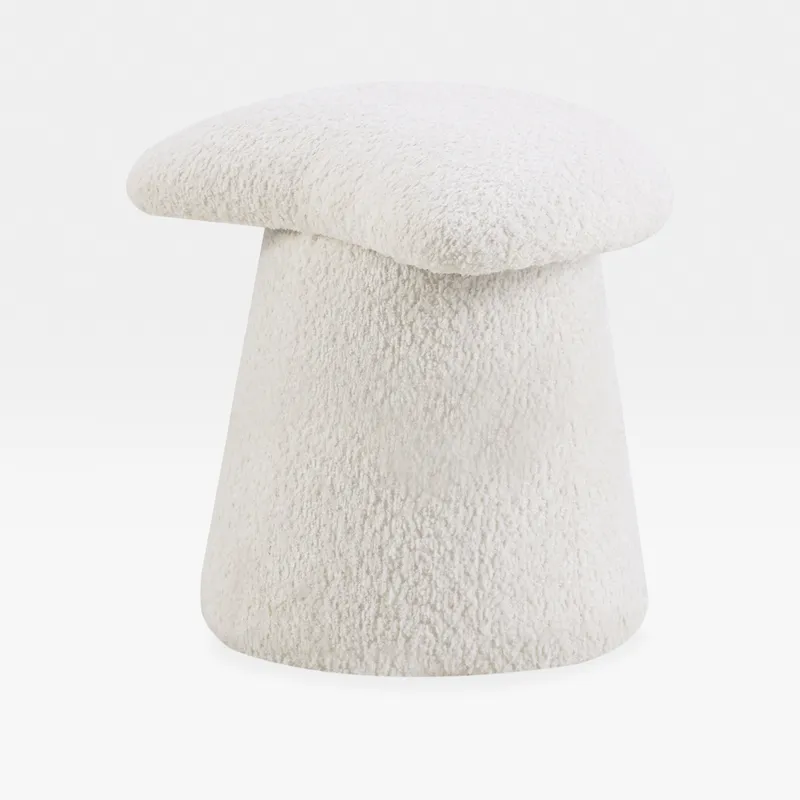 MUSHROOM stool white - large