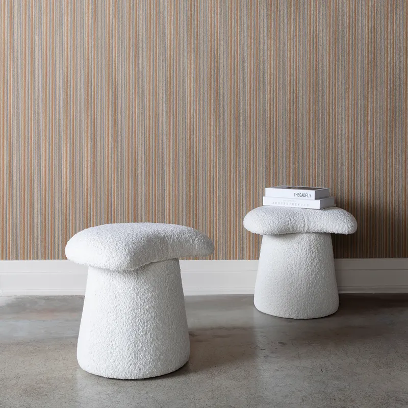 MUSHROOM stool white - large