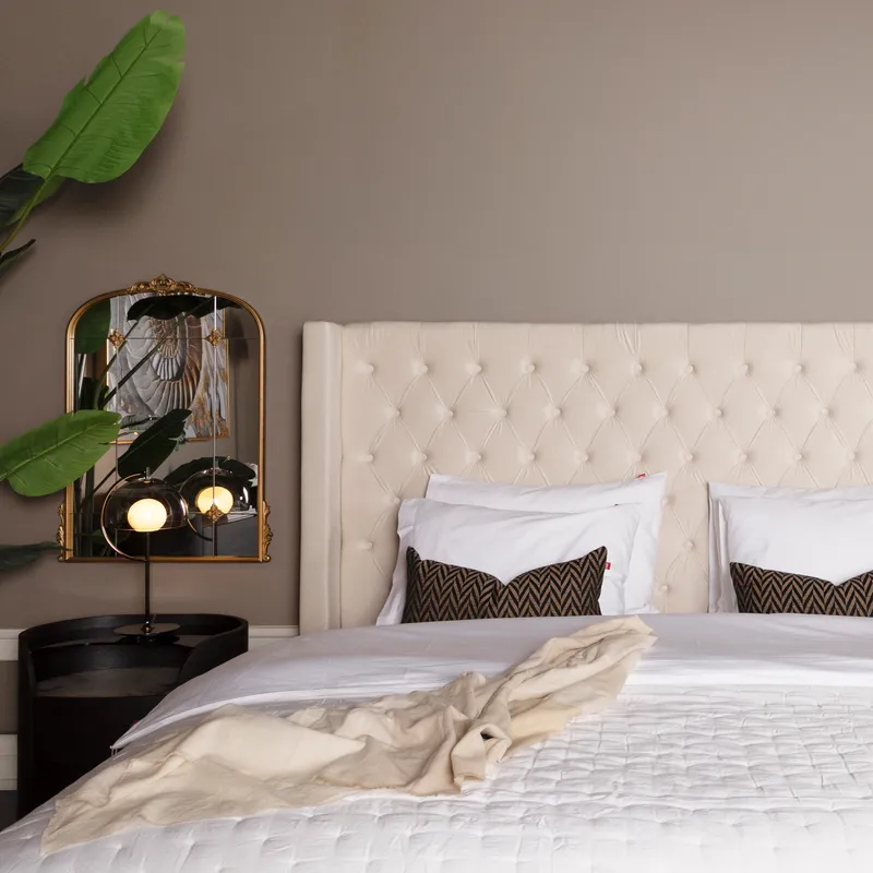 MAGAZIN storage bed beige - 180x200cm