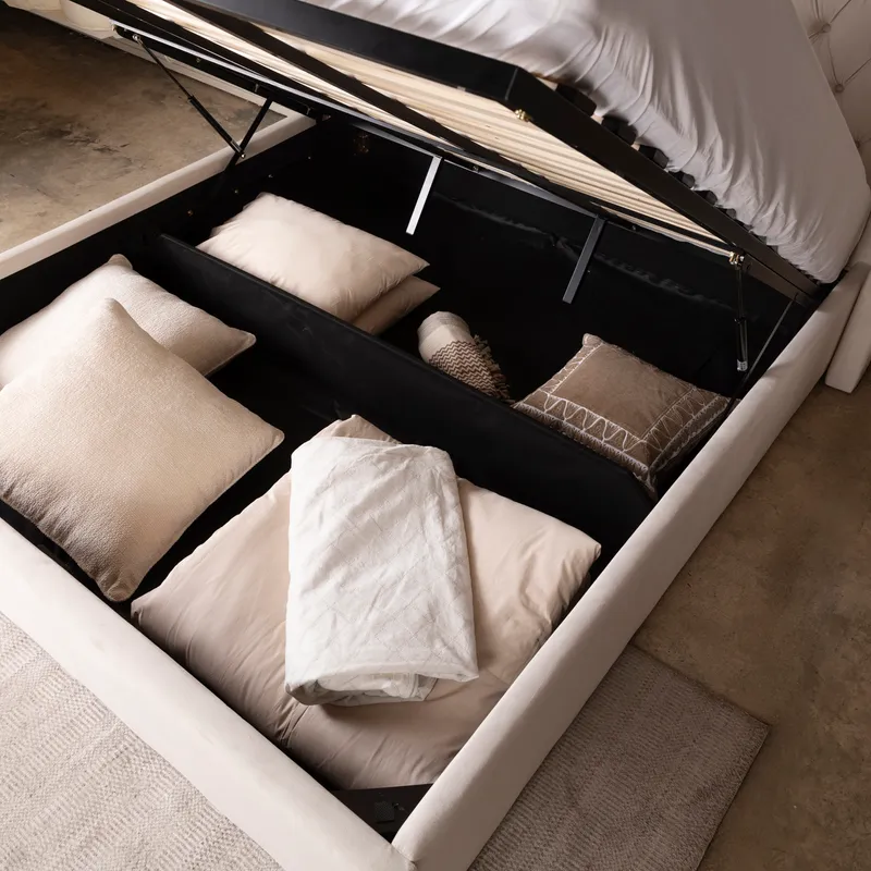 MAGAZIN storage bed beige - 180x200cm