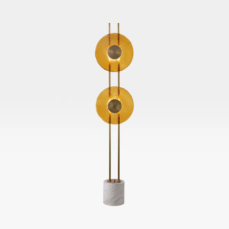GLEAMING floor lamp gold/white - H170cm