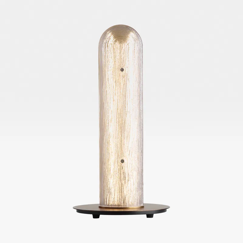 MAELLA table lamp clear/brass - H42cm