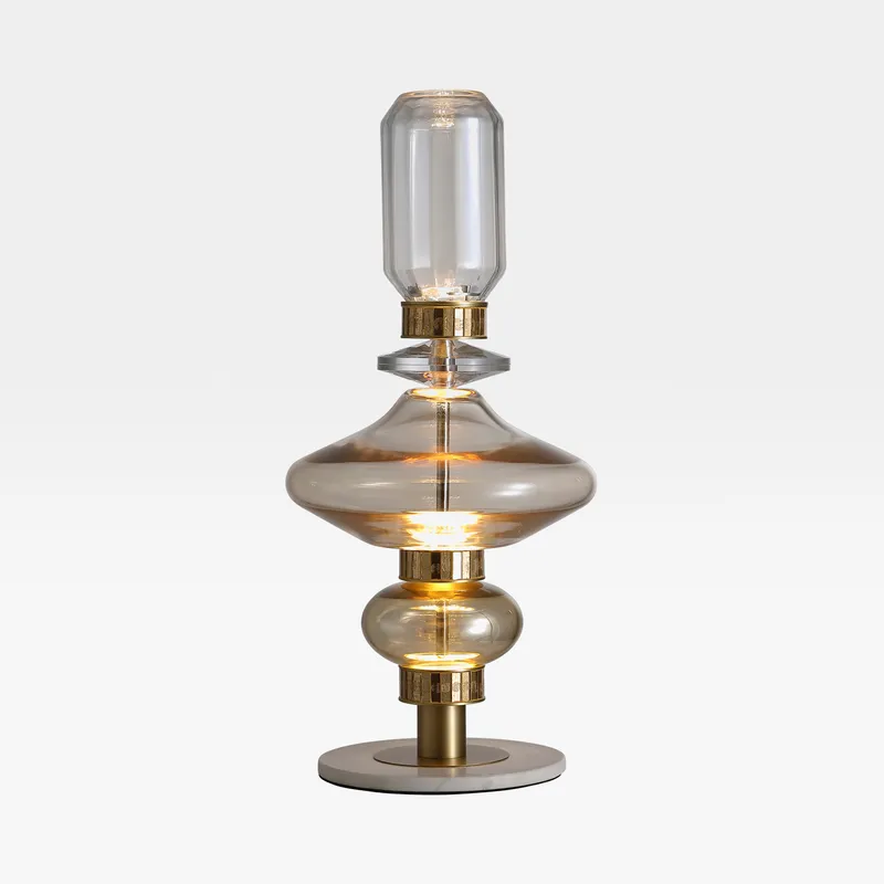 ASTEROPE II table lamp clear/gold - H50cm