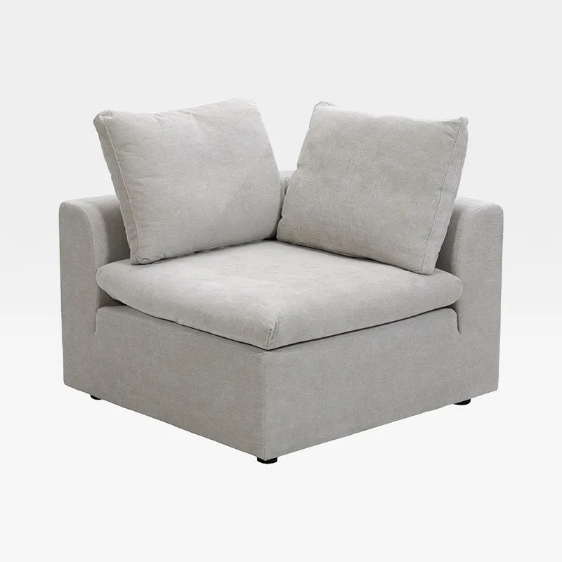 LIGHT corner modular chair natural