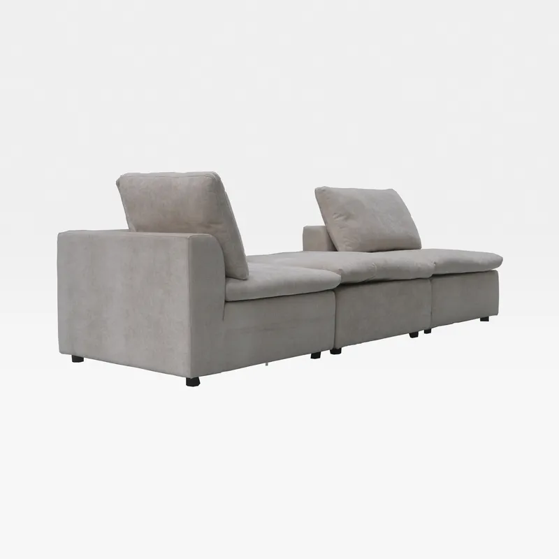 LIGHT footstool natural