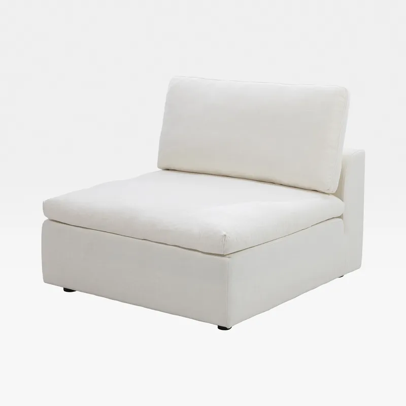 SUNLIGHT SP armless modular chair white - large