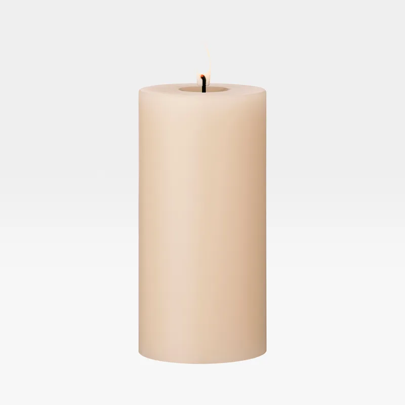 ERIK LED pillar candle ice latte - H15cm