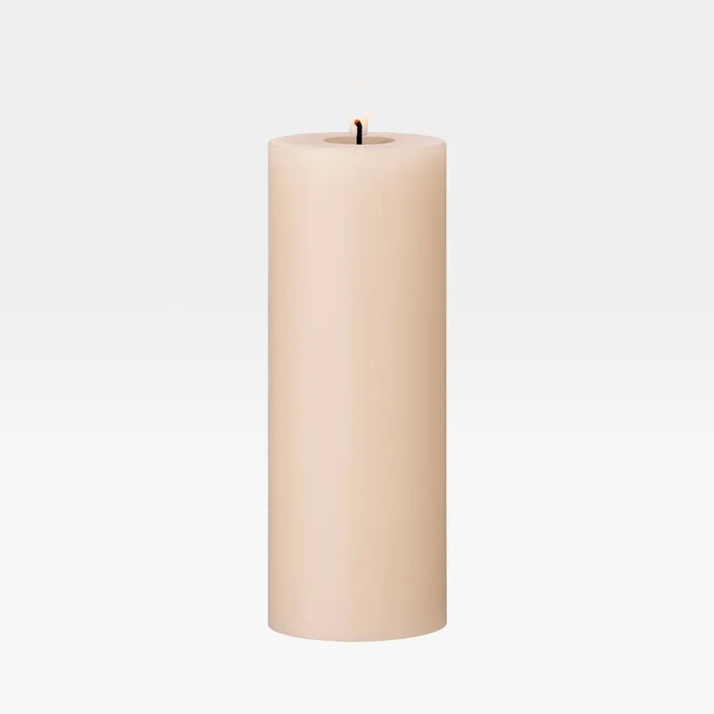 ERIK LED pillar candle ice latte - H20cm