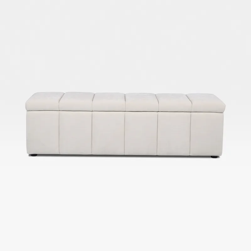 FIORI storage stool white - 160x44cm