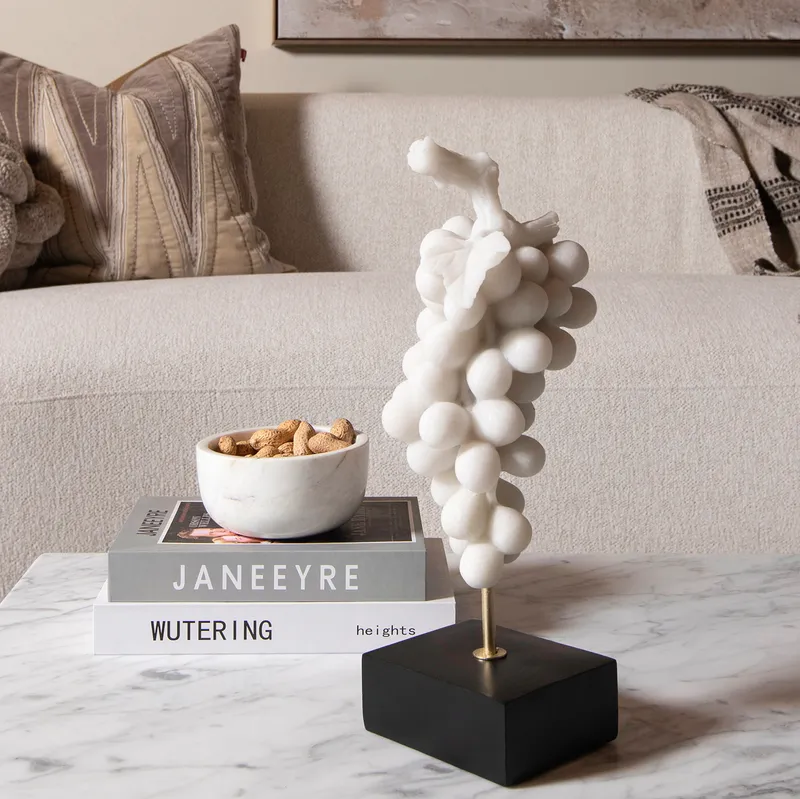 MARBLE bowl white set of 3