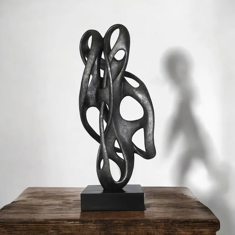 AETHER decoration grey/black - H69cm