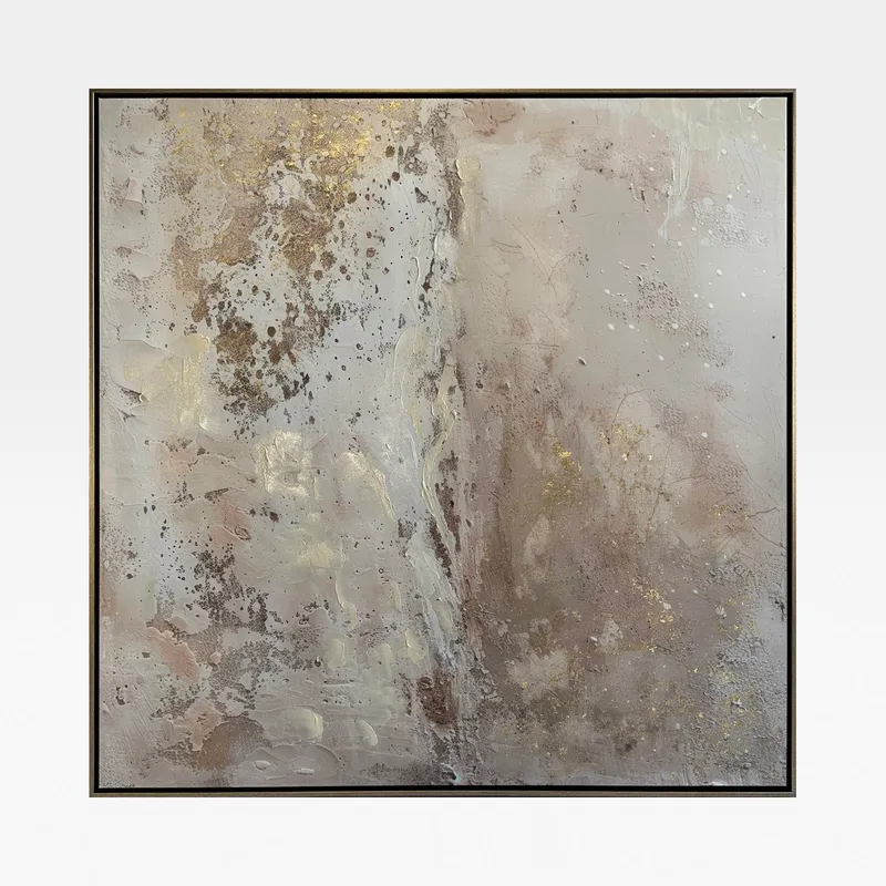 TIME Tested II framed canvas silver - 103x103cm