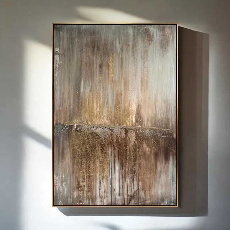 RETRO I framed canvas gold - 82x122cm