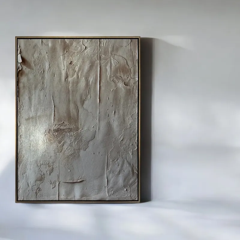 BALANCE II framed canvas silver - 63x83cm