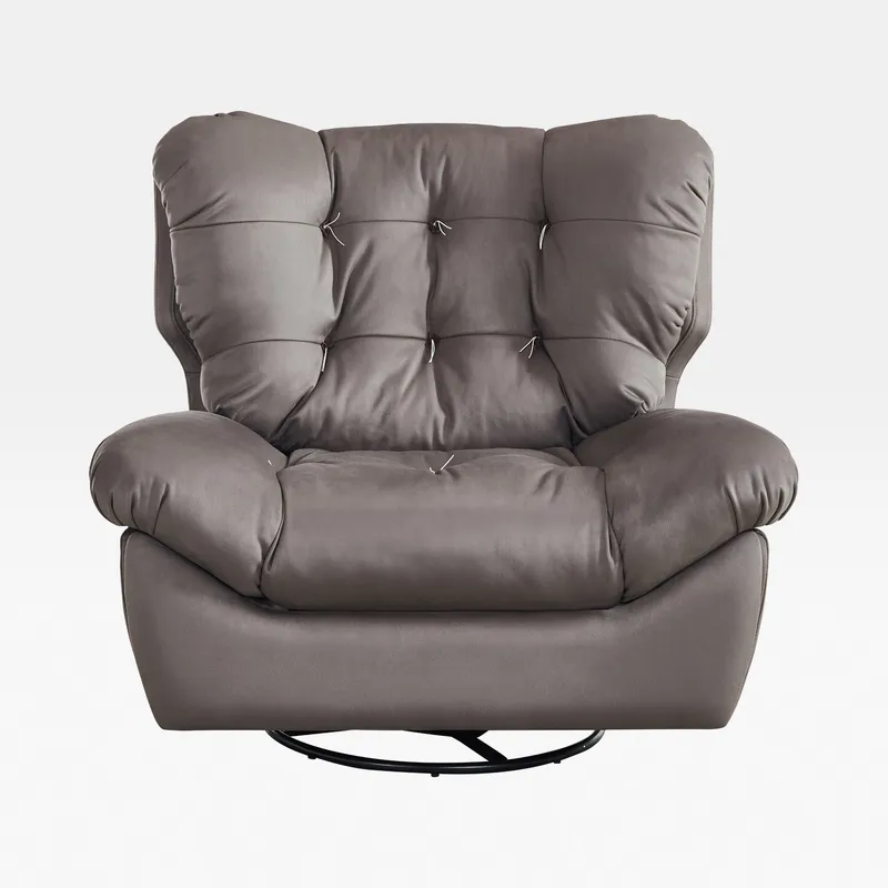 CALM swivel recliner armchair grey