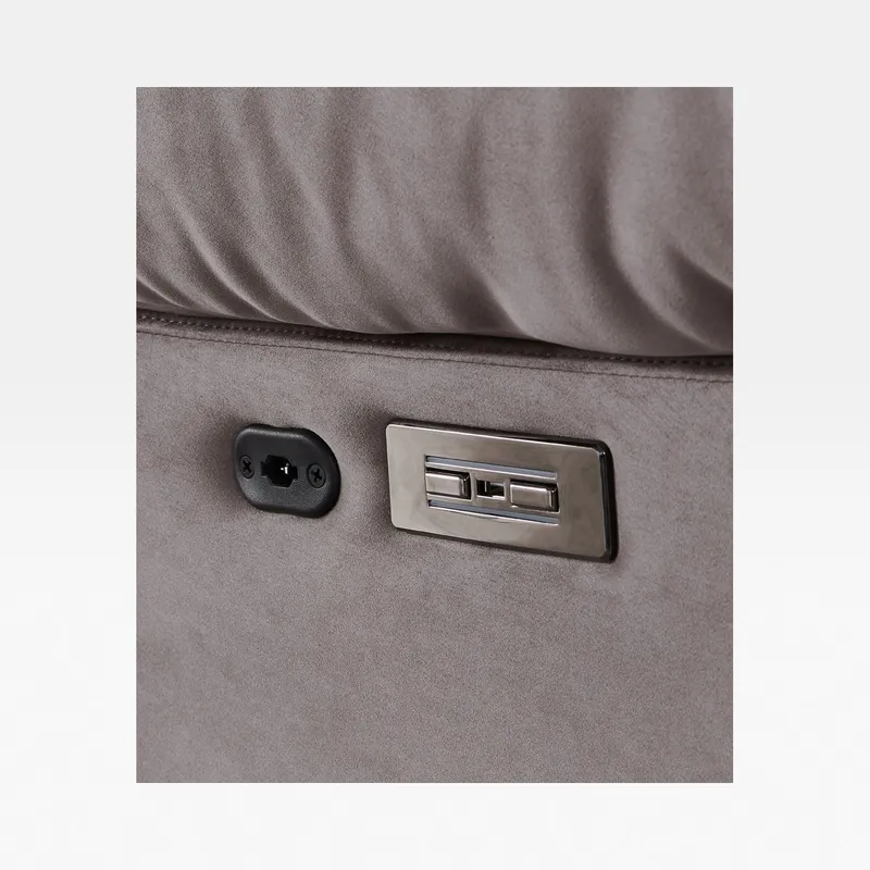 CALM swivel recliner armchair grey