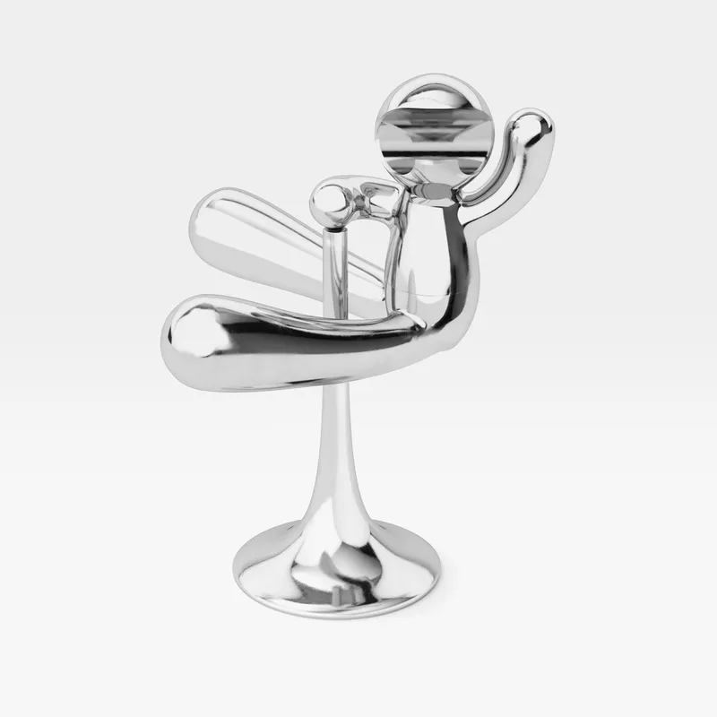 BUDDY rodeo bottle opener with stand chrome