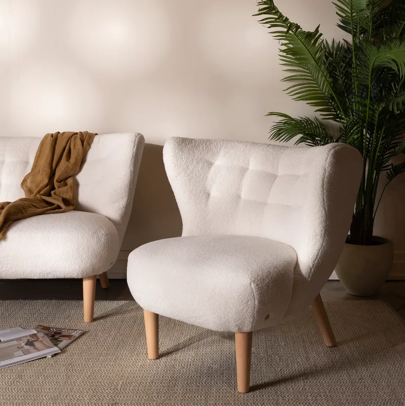 COZY armchair white