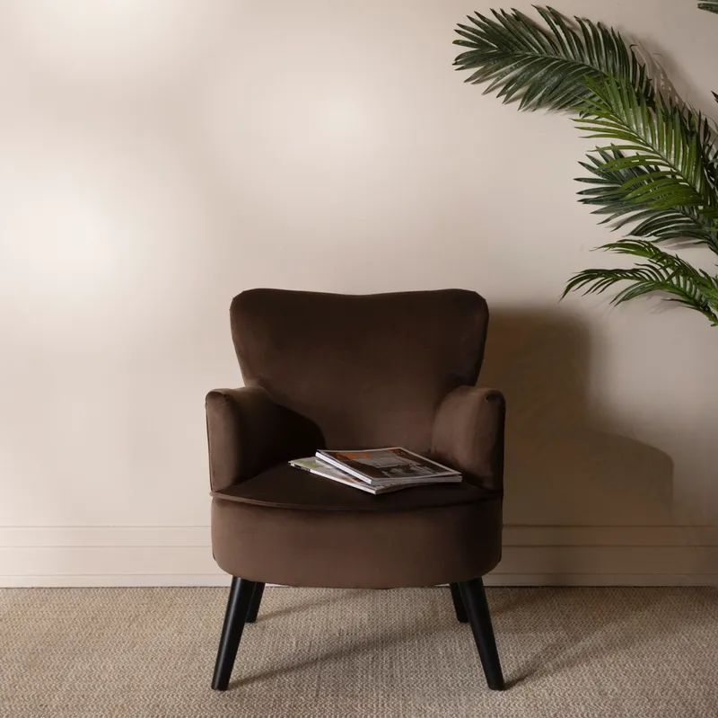 PLUSH armchair brown