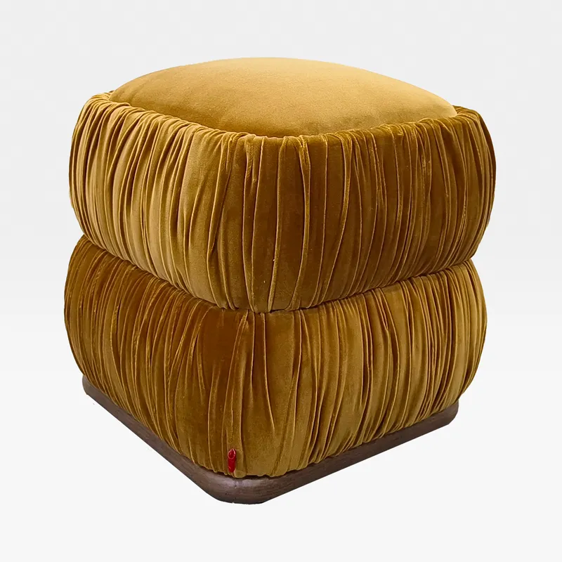 WHIMSY stool mustard - 45x45cm