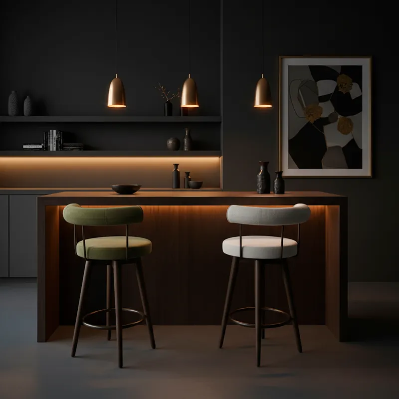 PINNACLE counter stool white