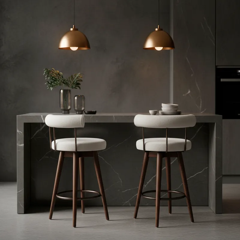 PINNACLE counter stool white