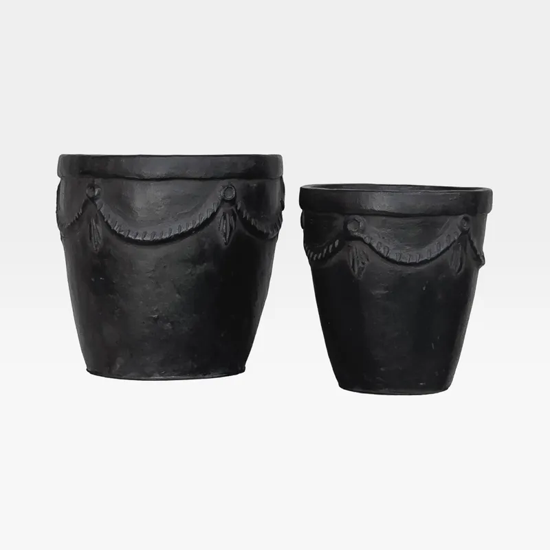 RITNO pot black set of 2