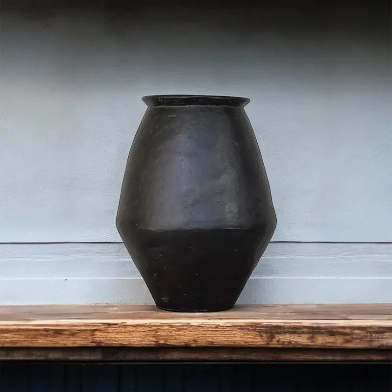 DELIA vase black - H37cm