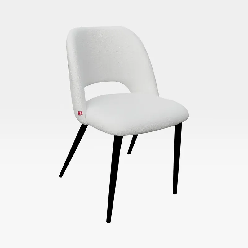 DOYLE dining chair white/black