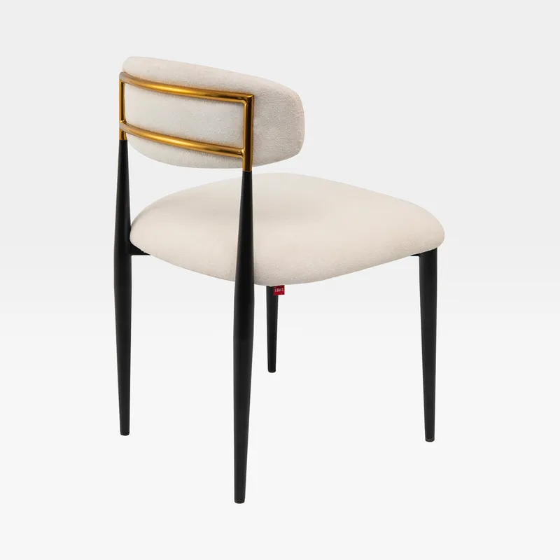 VELIS dining chair white/black