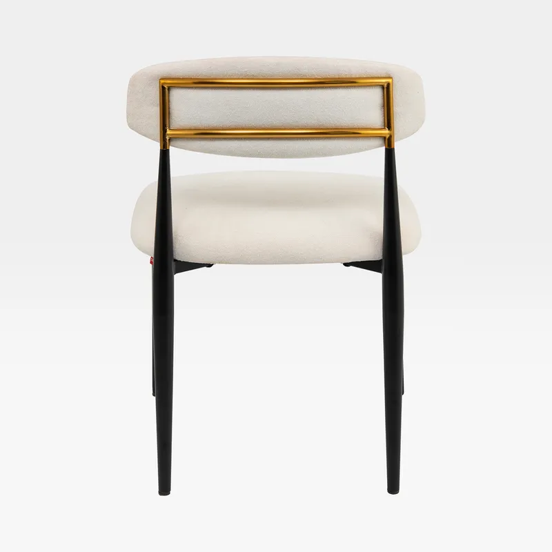 VELIS dining chair white/black