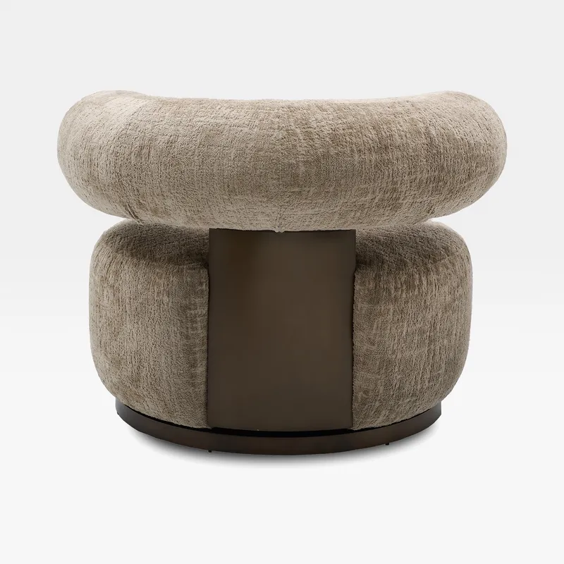 DIA swivel armchair brown