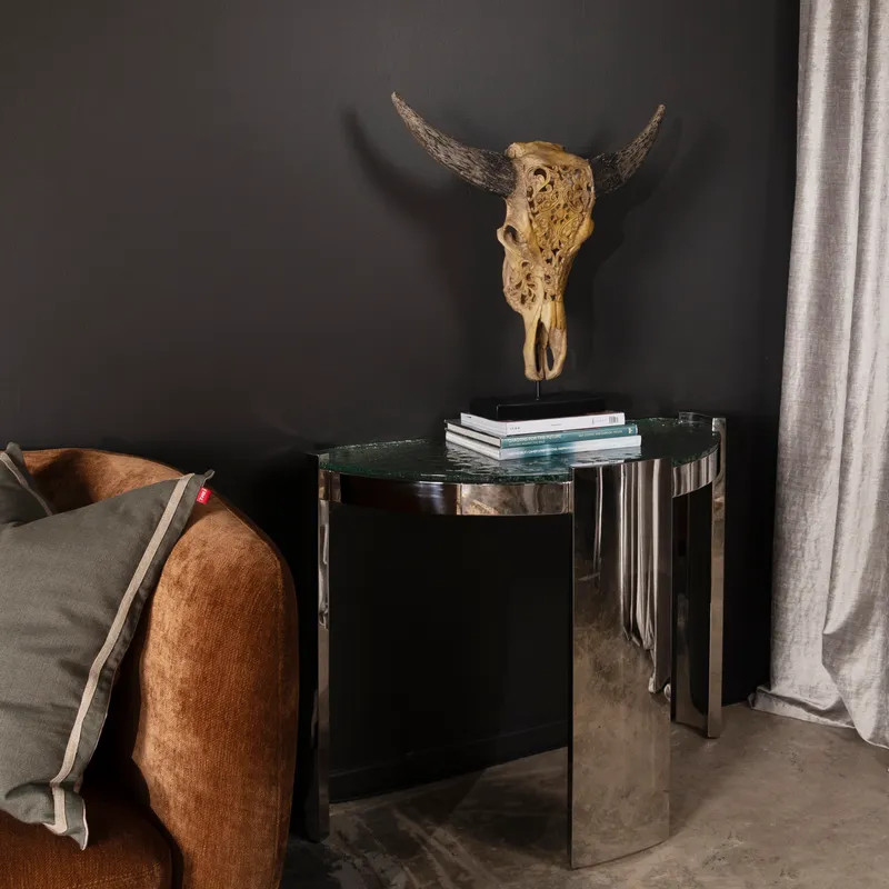 BUB console clear/stainless steel - 100x48cm