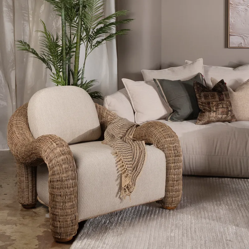 RAFAEL throw beige - 125x150cm