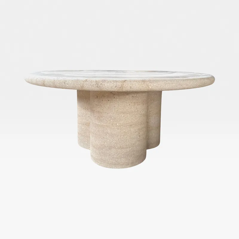 ALLSTONE coffee table natural - dia 80cm