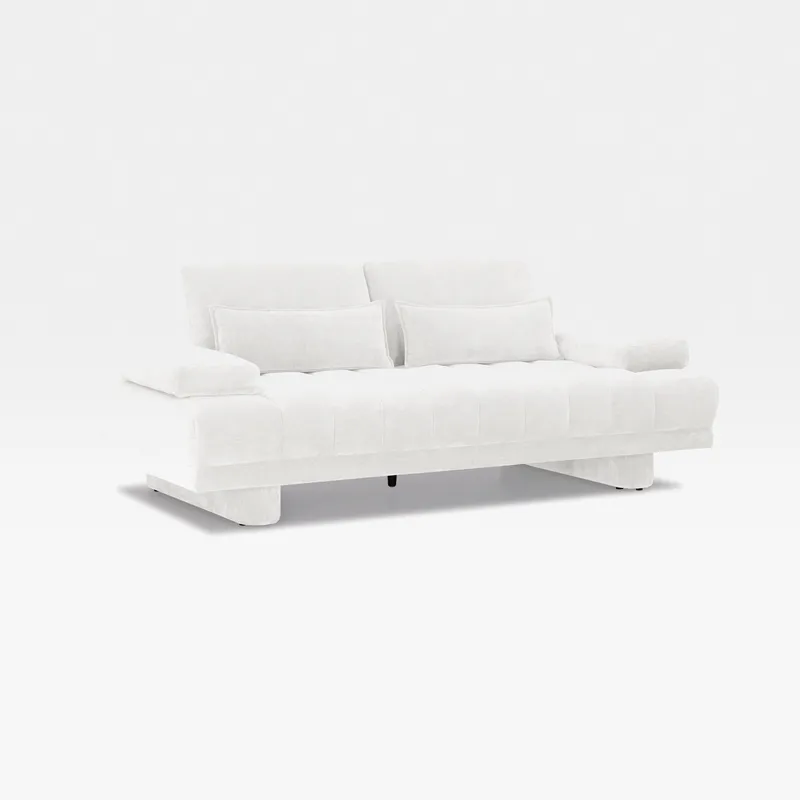 CATE 3 seater sofa bed white