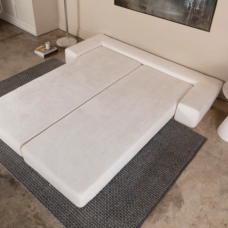 SIESTA 3 seater sofa bed white
