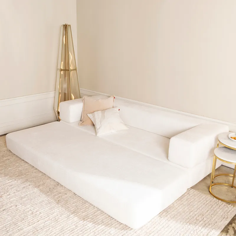 SIESTA 3 seater sofa bed white