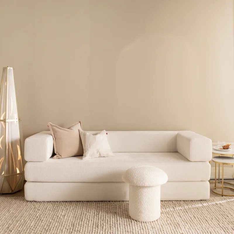 SIESTA 3 seater sofa bed white