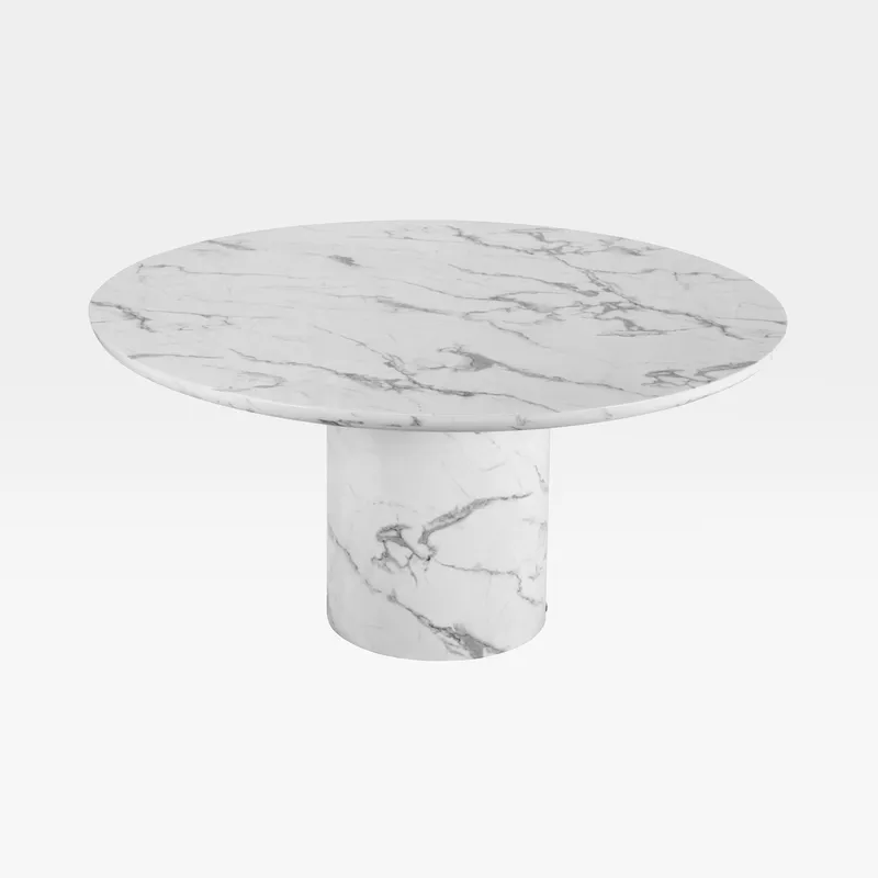 ALABASTER dining table white - dia 150cm